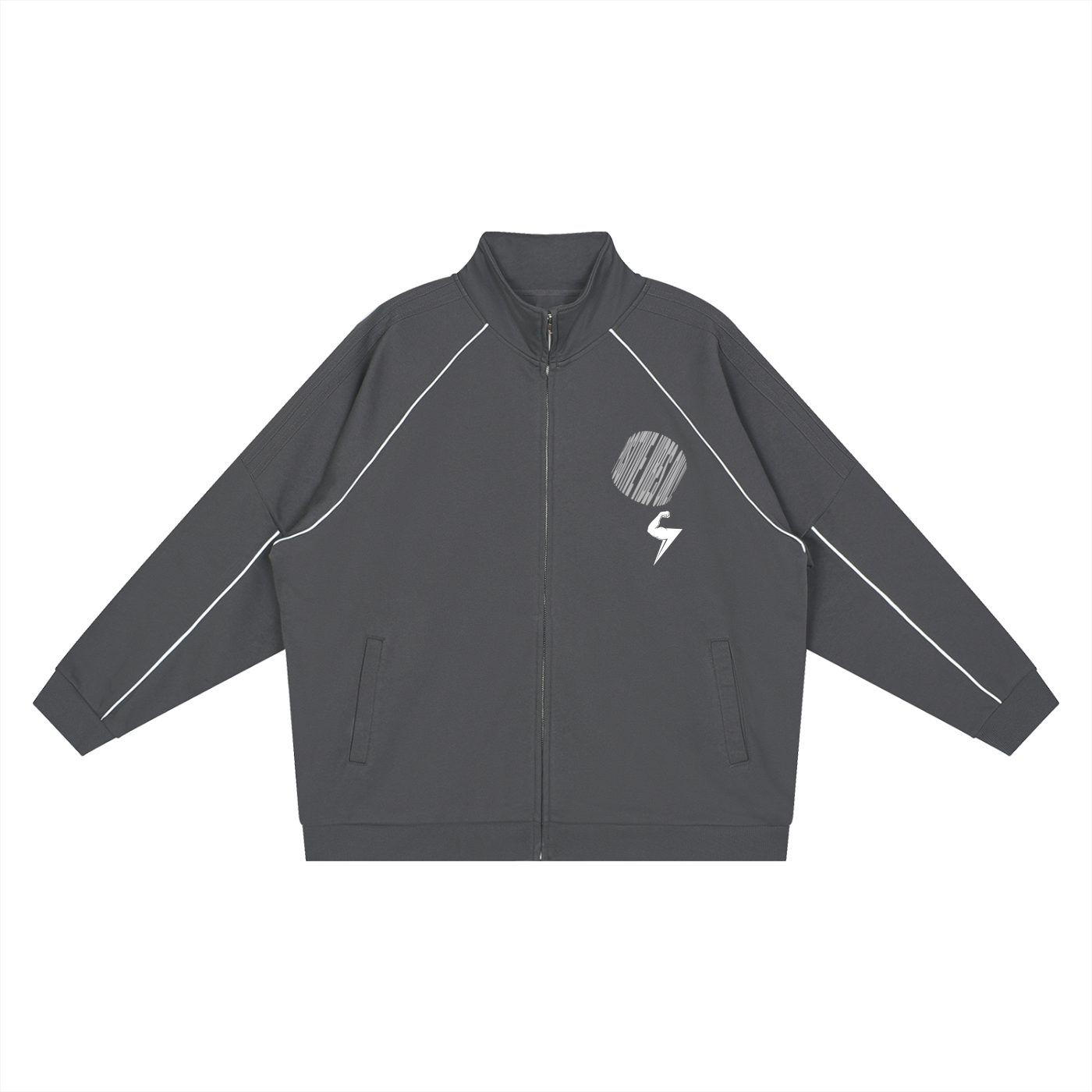 MTW Reflection Striped Raglan Sleeve  Jacket