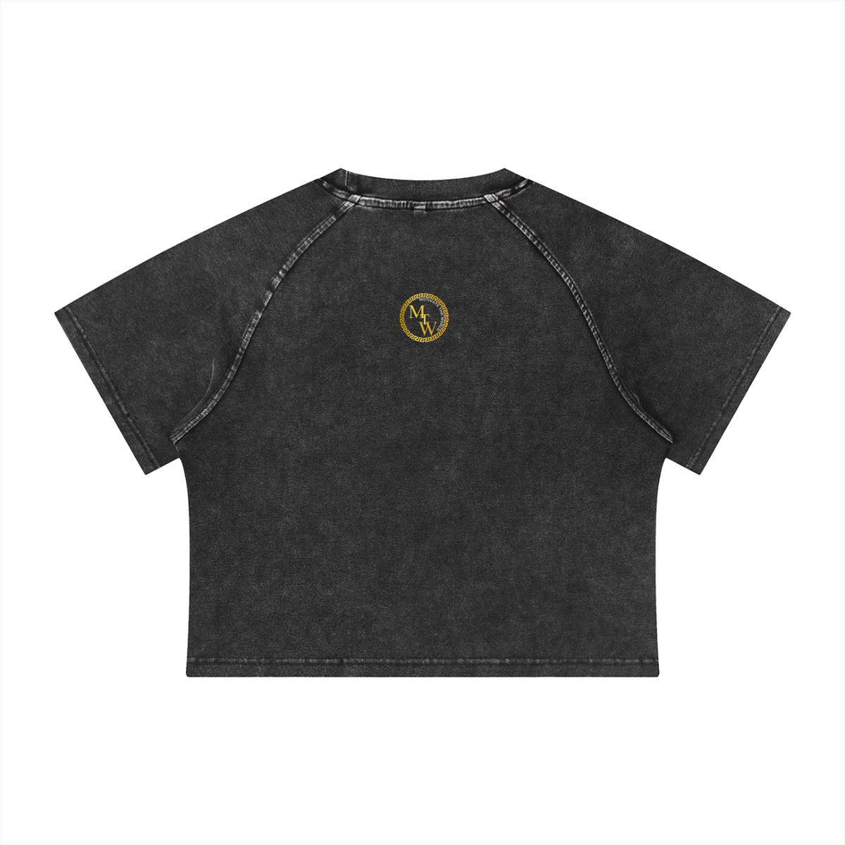 MTW Women Mineral Wash Raglan Crop T-Shirt