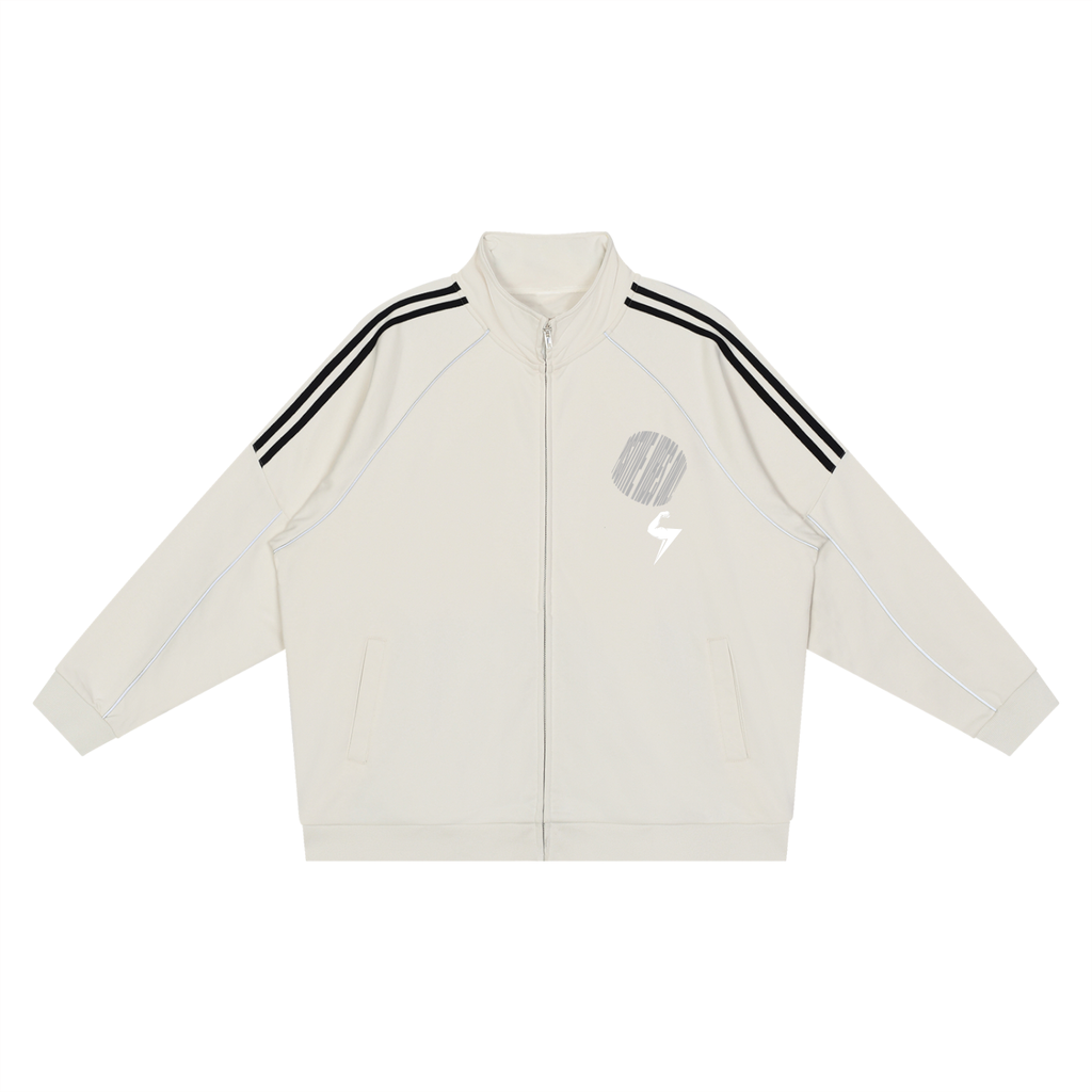 MTW Reflection Striped Raglan Sleeve  Jacket