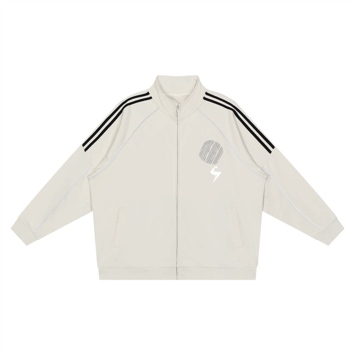 MTW Reflection Striped Raglan Sleeve  Jacket