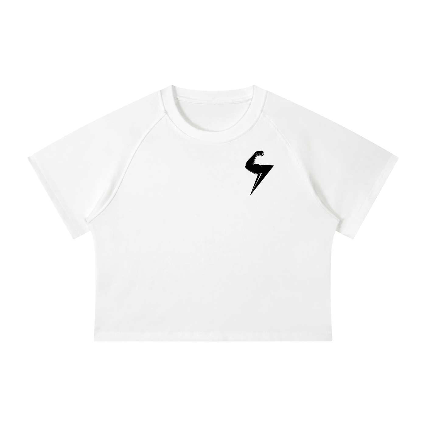 MTW Women Mineral Wash Raglan Crop T-Shirt