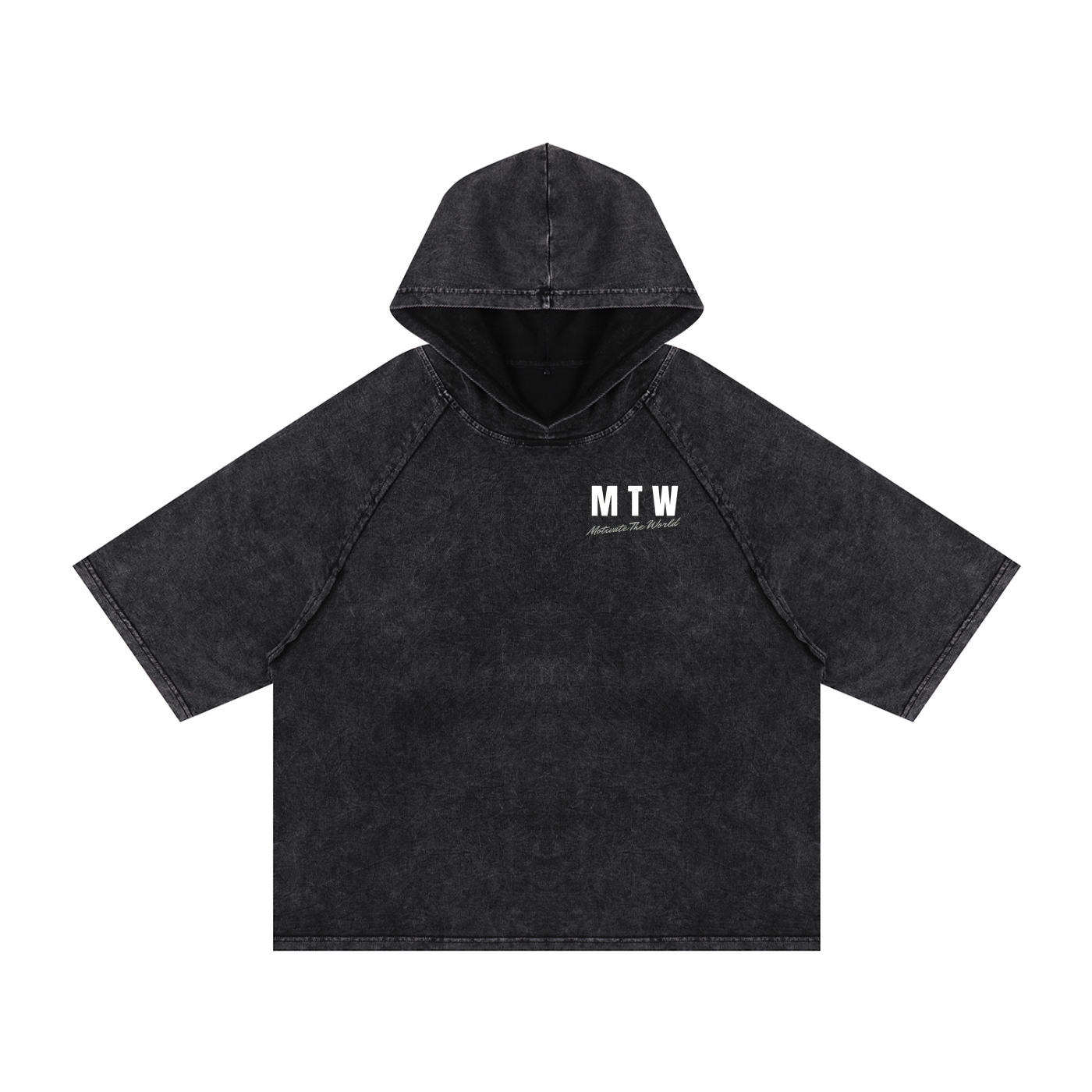 MTW Snow Washed Hooded Boxy T-Shirt